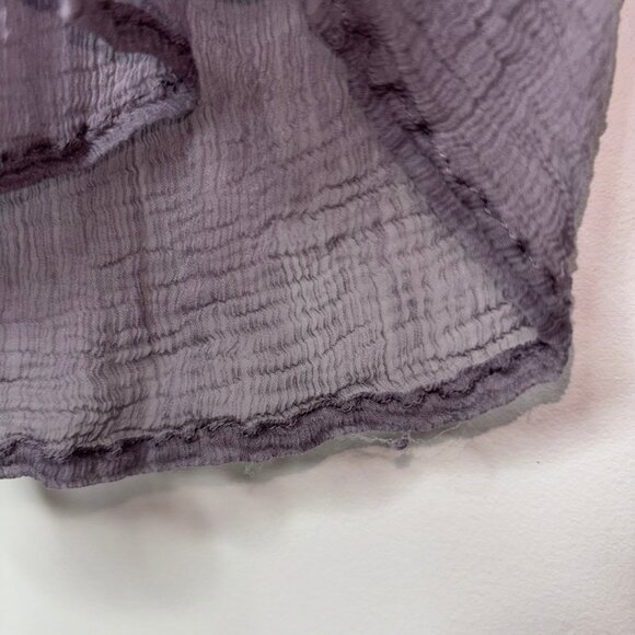 FREE PEOPLE Blouse Women's Top Blouse  Sheer Lace Long Sleeve Gray no size tag - Picture 13 of 16